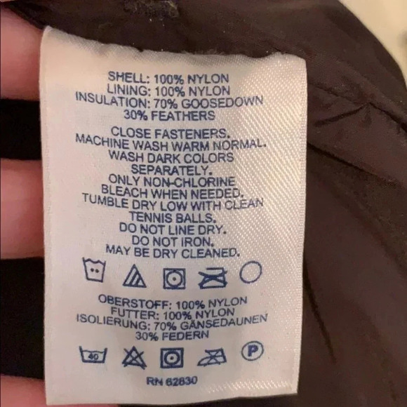 Lands End Quilted Goose Down Puffer Vest Small Black Winter - Picture 3 of 3